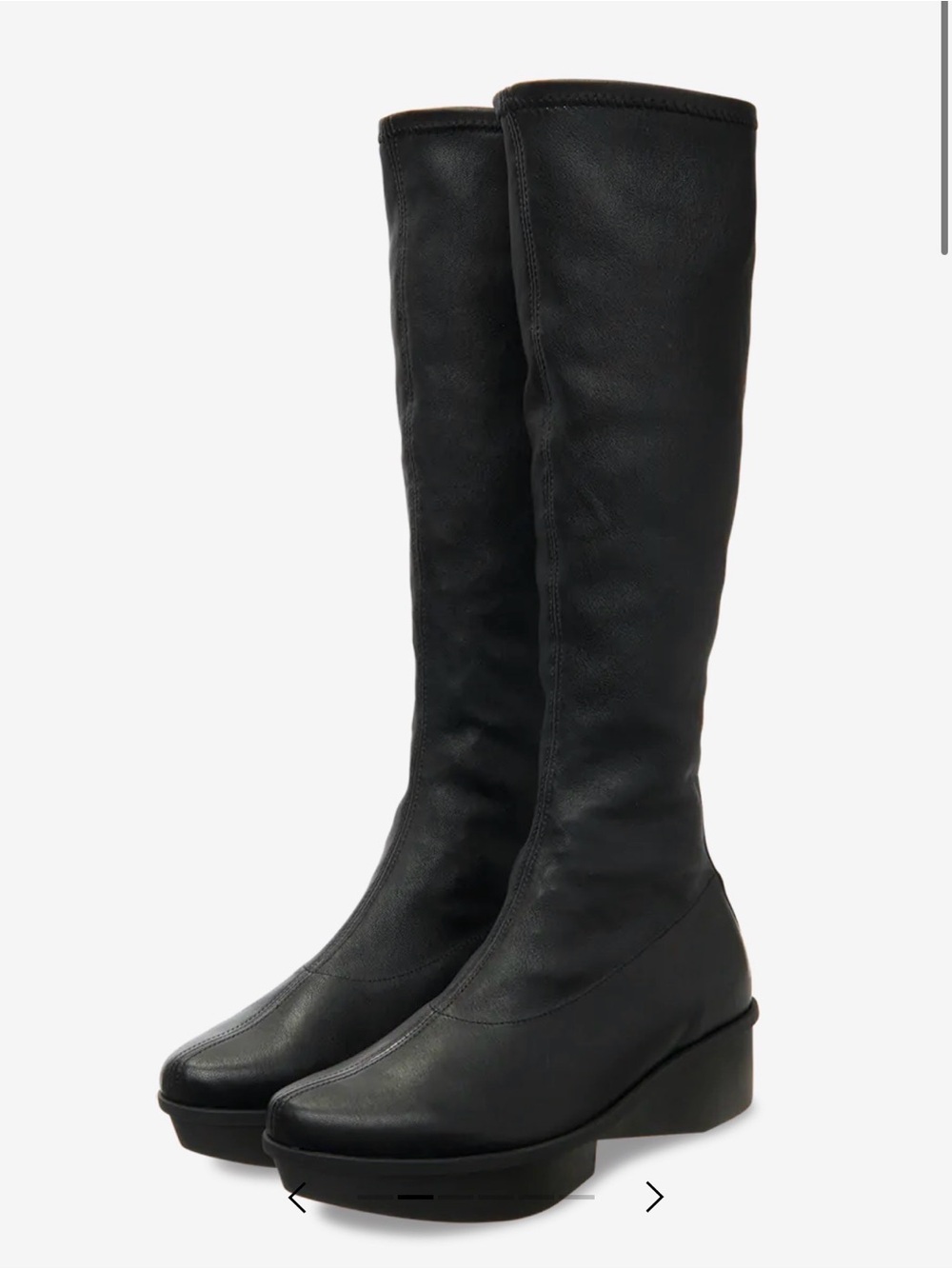 Arche NAOTAO BOOTS Black Knee-High Nubuck Leather Made in France
